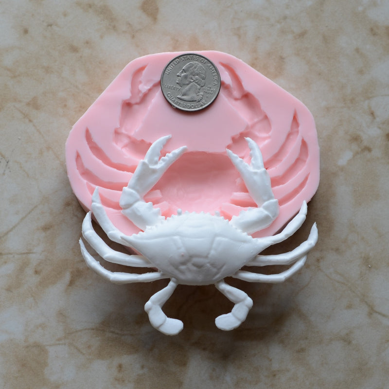 Crab Silicone Mold, Animal Silicone Mold, Resin, Clay, Epoxy, food grade, Chocolate molds, Resin, Clay, dogs, cats, fish, birds A570