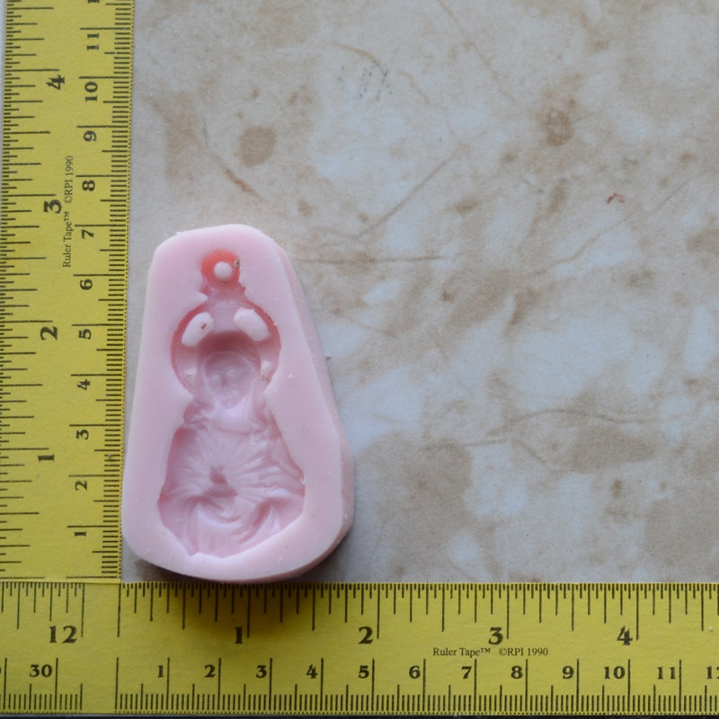 Sacred Heart Silicone Mold, Jesus Silicone Mold, Christ, Religion, Crucifix, God, Resin, Clay, Epoxy Religious, Chocolate R142