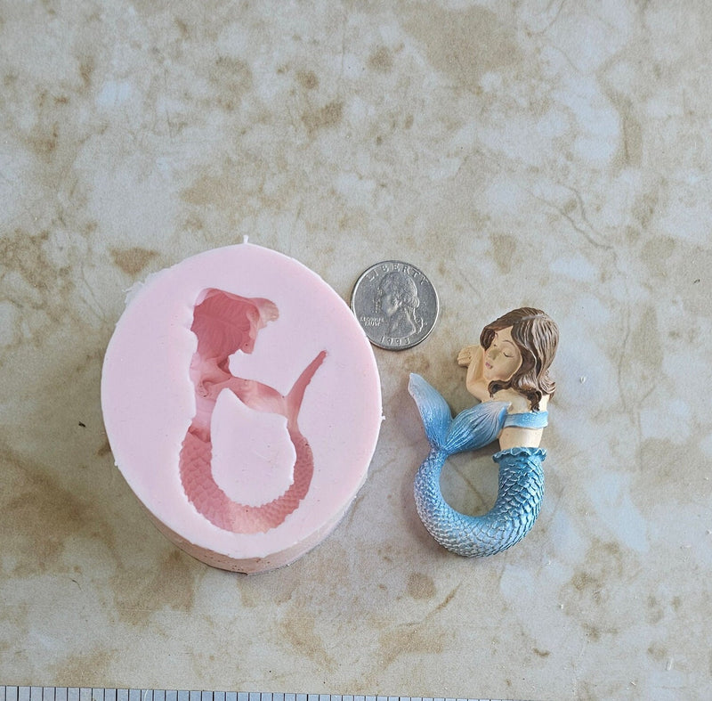 Mermaid Silicone Mold, Mermaid, Mermaids, aquatic creature, Shipwrecks, Folklore, Fairy tales, Clay mold, Epoxy molds, Nautical  N556