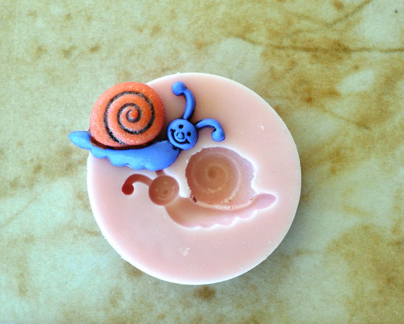 Snail Silicone Mold, Molds, Molluscs, Crafts, Jewelry, Scrapbooking, Resin, Clay G139-11