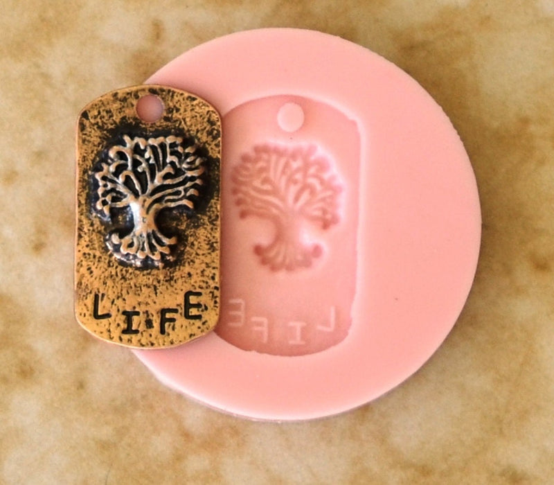 Life Pendent Silicone Mold,Jewelry, Resin, clay, Pendant, Necklace, hung on a chain, Charms, brooch, bracelets, symbol, earrings,  G153