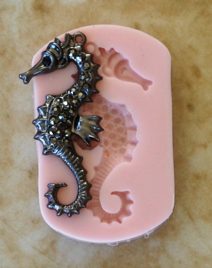 Seahorse  Soap Mold, Seahorse Mold, Silicone, Molds, Resin mold, Clay mold, Epoxy, food grade, Chocolate, mould, Flexible, ocean  N113