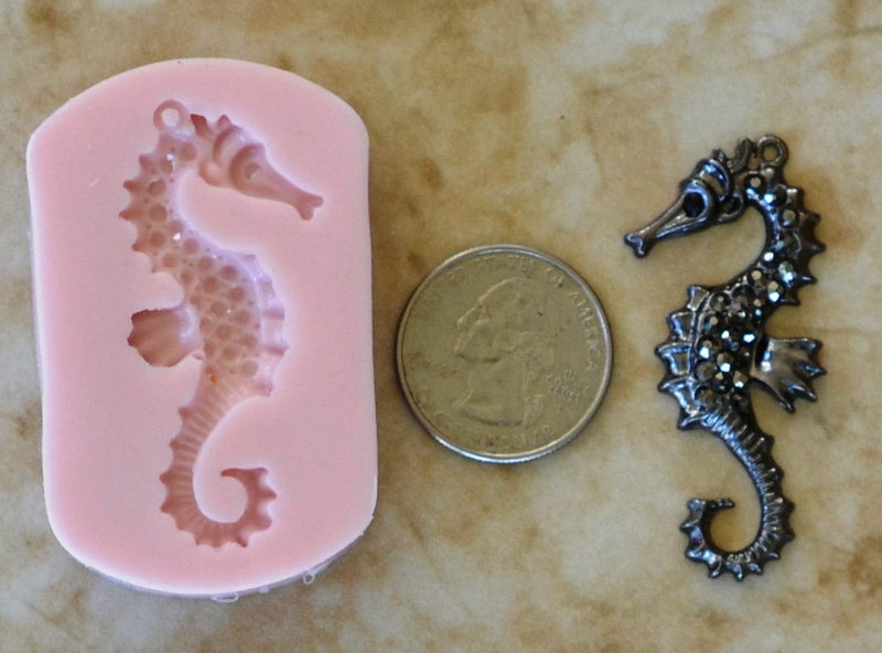 Seahorse  Soap Mold, Seahorse Mold, Silicone, Molds, Resin mold, Clay mold, Epoxy, food grade, Chocolate, mould, Flexible, ocean  N113