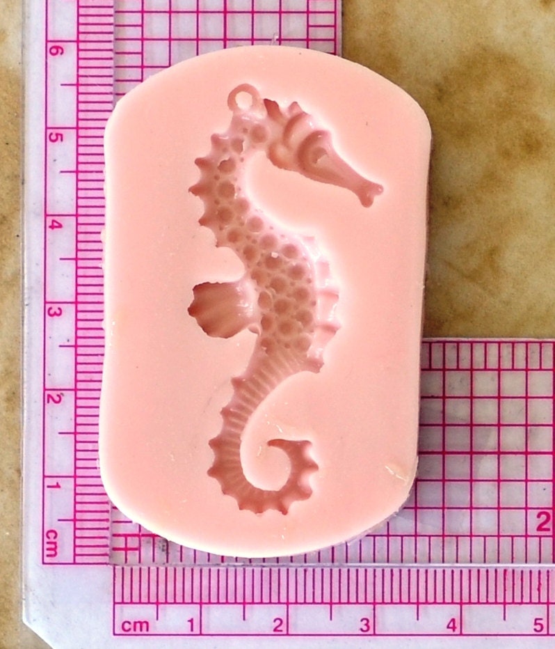 Seahorse Mold Silicone, Seahorse Mold, Silicone, Molds, Resin mold, Clay mold, Epoxy, food grade, Chocolate, mould, Flexible, ocean N113