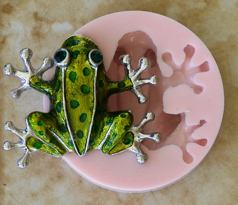 Frog Silicone Mold, Frog Silicone Mold, Frogs, Resin mold, Clay mold, food grade, amphibian, Toads, Chocolate molds, Frogs, Tadpole,A143