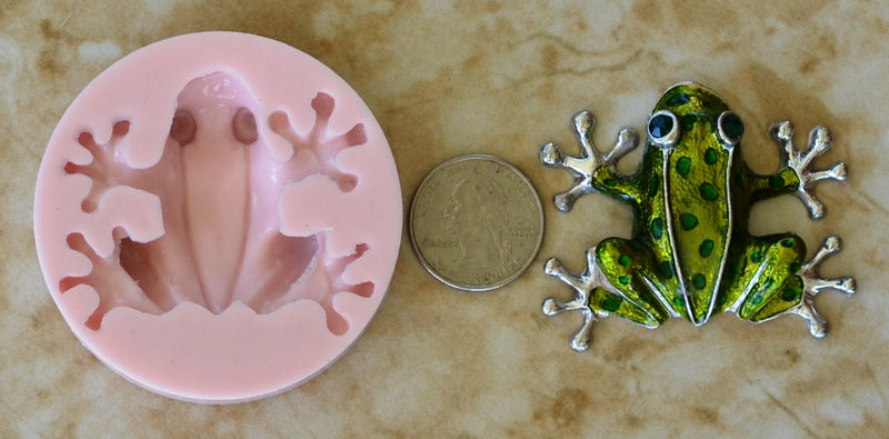 Frog Silicone Mold, Frog Silicone Mold, Frogs, Resin mold, Clay mold, food grade, amphibian, Toads, Chocolate molds, Frogs, Tadpole,A143