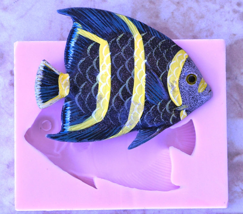 Fish Silicone Mold, resin, Fish, Clay, Epoxy, food grade mold, Ocean fish, deepwater fish, Chocolate, Candy, Cake, freshwater fish  N150