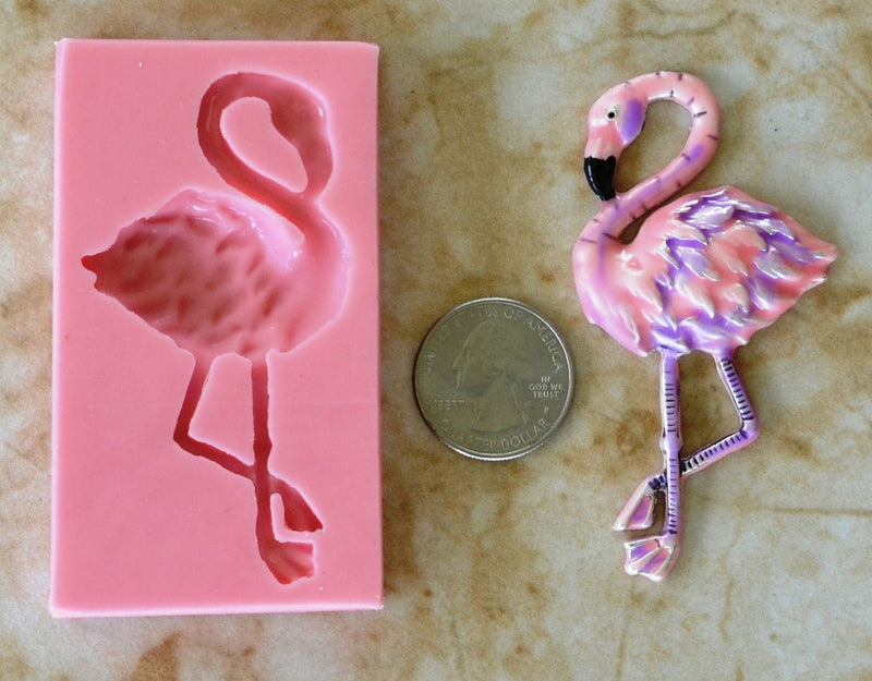 Flamingo Silicone Mold, Birds, Birds, Resin Birds mold, Clay, Epoxy Birds molds, food grade Birds mold, songbirds, Sea birds, Chocolate A155