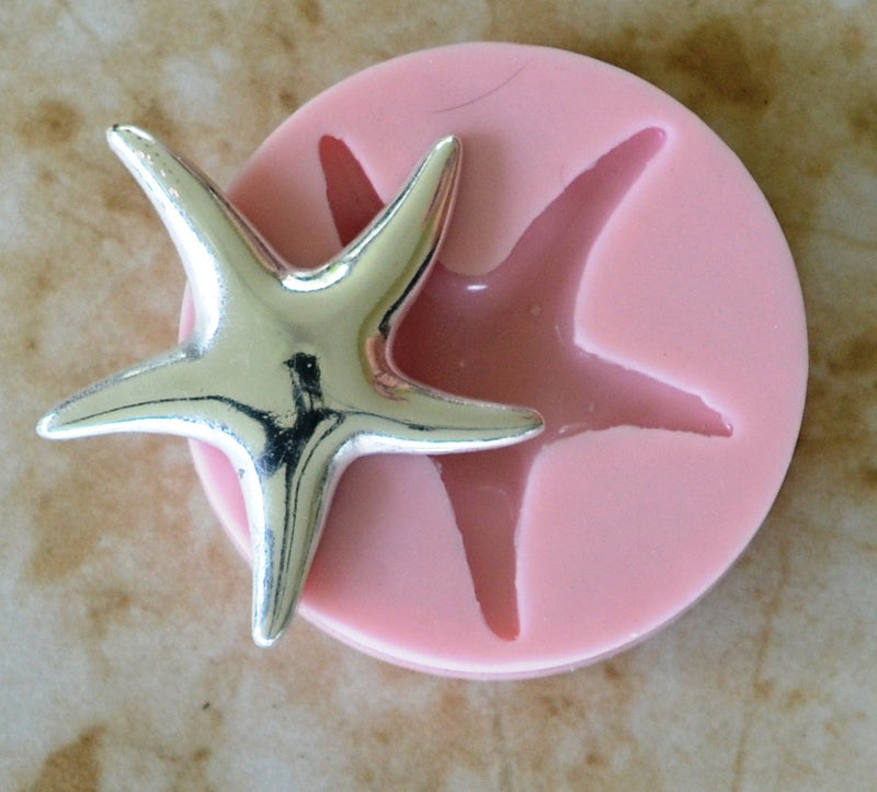 Starfish Silicone Mold, Sea Stars, resin, invertebrates, Five arms, Mold, Silicone Mold, Molds, Clay, Jewelry, Chocolate molds,  N204